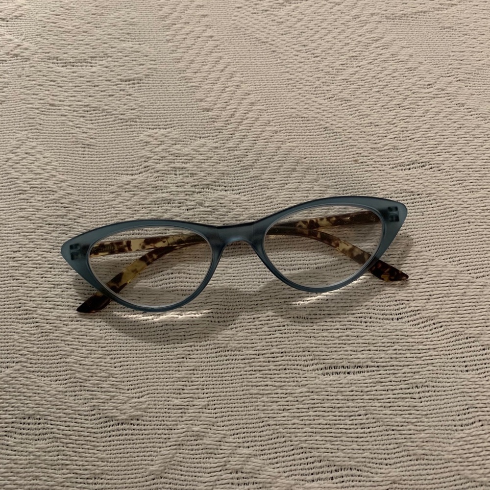 Stylish brown and blue readers